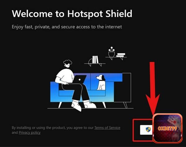 Bạn cần nhấn chọn “Install” để cài Hotspot Shield