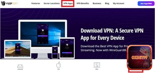 Bạn chọn mục “VPN App”