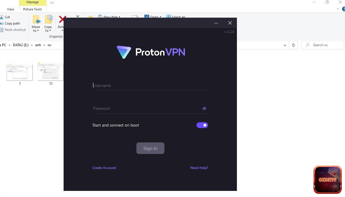Đăng nhập Proton VPN trên thiết bị 
