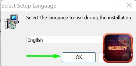 Lựa chọn ngôn ngữ cài đặt phần mềm
